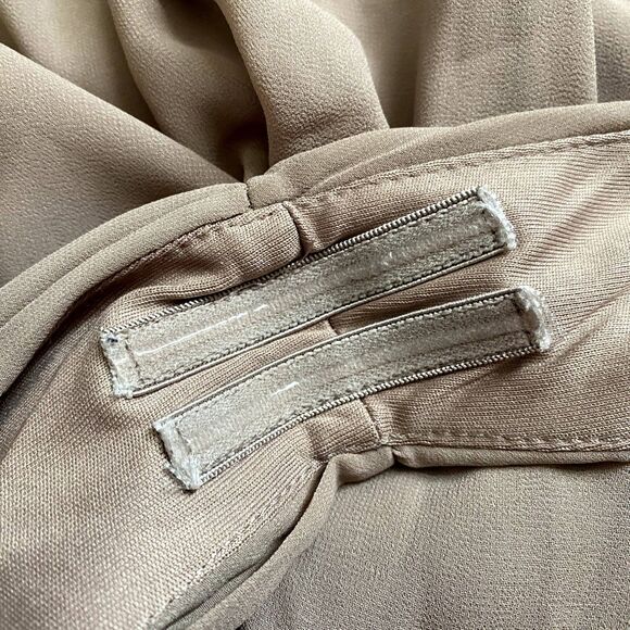 Lulus Heavenly Hues Taupe Tan Maxi Dress Formal Prom Bridesmaid Wedding Size XS - Picture 7 of 10